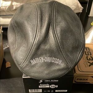 Harley-Davidson Black Leather Cap
